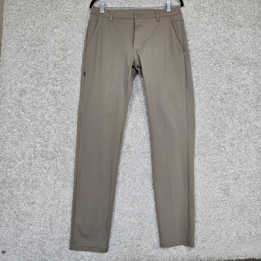 BYLT Pants Mens 34x31 Taupe Everyday Pant 2.0 Slim Fit Chino Stretch
